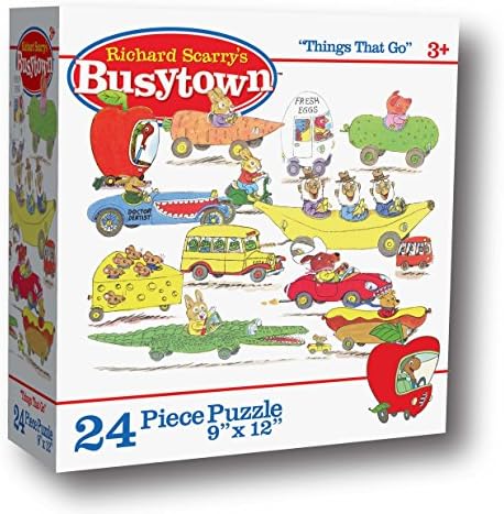 Richard Scarry's Busytown 24 Piece Puzzle 9x12 - Things That GO