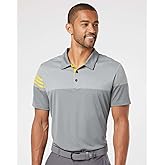Colorblocked Heathered Polo with 3-Stripes by Adidas