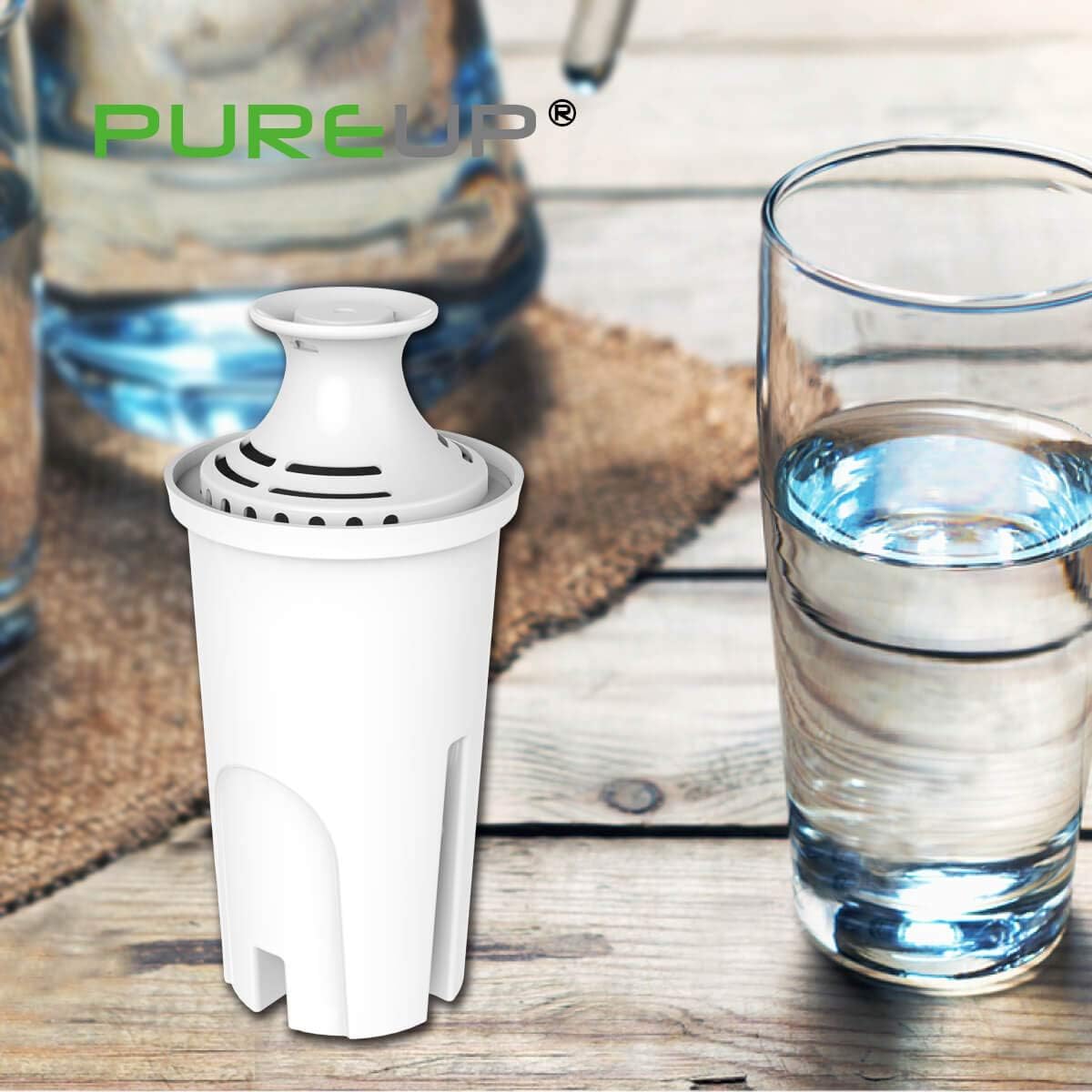 PUREUP 4 Pack Standard Water Filter Compatible with Brita Pitchers and Sispensers, Premium Pitcher Replacement Filters: Kitchen & Dining
