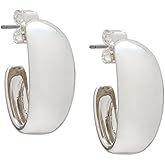 Lucky Brand Wide Hoop Earring, Gold, One Size