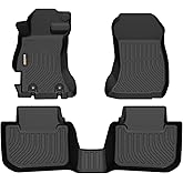 Binmotor-Floor Mats for Subaru WRX & WRX STi 2015-2021, Impreza 2012-2016, Crosstrek & Crosstrek XV 2013-2017, All Weather Car Floor Mat Liners for Subaru WRX Accessories