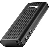 Bonai Power Bank 100% 10,000mAh Portable External Battery Charger with Flashlight for Apple iPhone 7 6 Plus 5s iPad mini Samsung Galaxy Smartphones Tablet(Black)