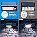 AMIR Solar Lights Outdoor, 24 LED Motion Sensor Wall Lights, 4 Modes Wireless Garden Security Light, Waterproof Solar Step Light for Patio, Deck, Yard, Garden, Garage, Driveway, Pathway, Stairs, Pool