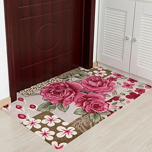 NRQU Plant flowers non-slip mat door mat Door [hall] Entrance door mat at the door Household use The carpet for the living room Bedroom Bathroom non-slip mats-B 100x150cm(39x59inch)