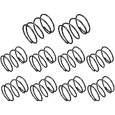 uxcell Compression Spring - 1.2mm Wire Dia, 18mm OD, 20mm Free Length Spring Steel Extension Spring,Black,10Pcs