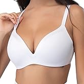 Underoutfit Women's Satin Grace Wireless 3D Molded Bra – Seamless Comfort with Adjustable Straps for Unparalleled Support