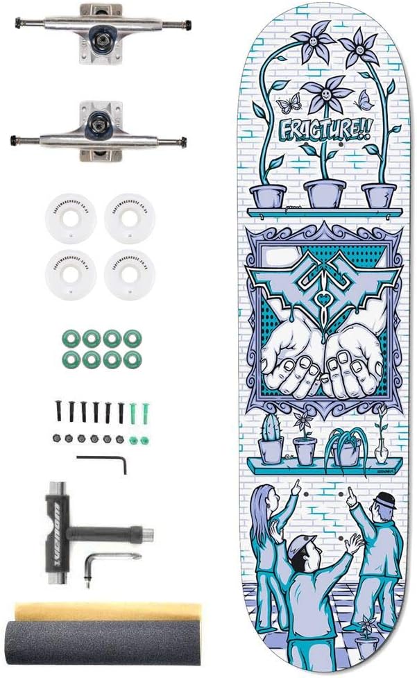 Fracture x Adswarm Custom Complete Pro Skateboard Kit - 8.25"