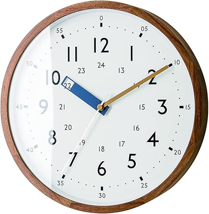 Amazon Co Jp Interform Inc インターフォルム 電波時計 掛け時計 ウォールクロック Storumanストゥールマン インテリア 見やすい ブルー Cl 2937bl 知育 子ども ホーム キッチン
