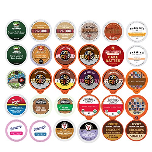 Flavored Coffee Variety Sampler Pack for Keurig K-Cup Brewers, 30 Count