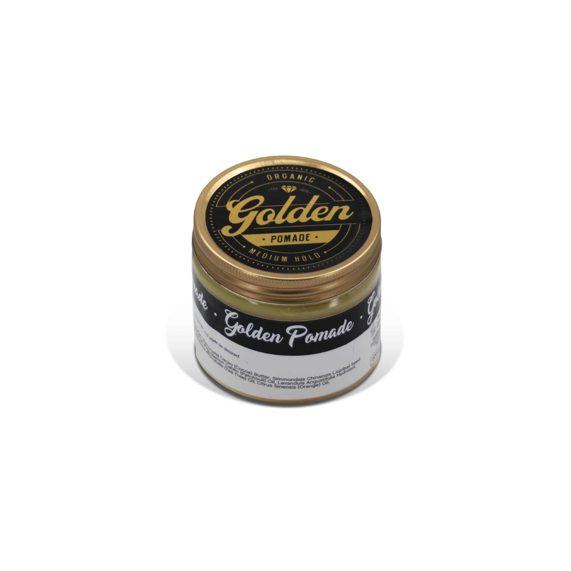 200ML Organic & Natural Hair Pomade Wax & Oil Base - Handcrafted with love in Denmark by Us - Perfect Shine effect for long and short hair - Medium and Flexible Hold - UNISEX -Organic