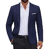 COOFANDY Mens Lightweight Blazer One Button Sport Coat Business Suit Jacket | Notched Lapel,Breathable, Machine Wash, Daily Wear Business Dating
