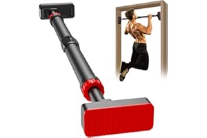 Aoyar Doorway Pull Up Bar Door Frame Chin Up Bar Adjustable Upper Body Workout Bar No Screw Installation Multifunctional Strength Training for Home Gym Fitness Exercise up to 440 lbs