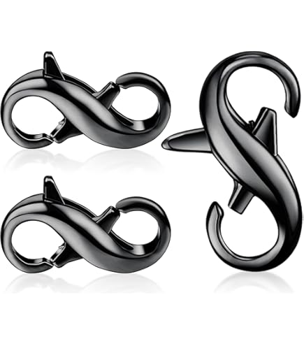 Ymapinc 2Pcs Double Opening Swivel Clasp, Metal Spring Snap Hooks Open Buckle Key