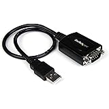 StarTech.com 1 ft. USB to RS232 Serial DB9 Adapter Cable with COM Port Retention - Up to 920 kpbs USB A to DB9 Serial Adapter