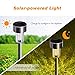 EcoCity Solar Lights Outdoor Garden Light Landscape / Pathway Lights Stainless Steel-12 Pack