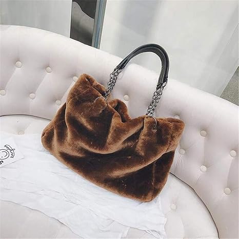 large fur bag