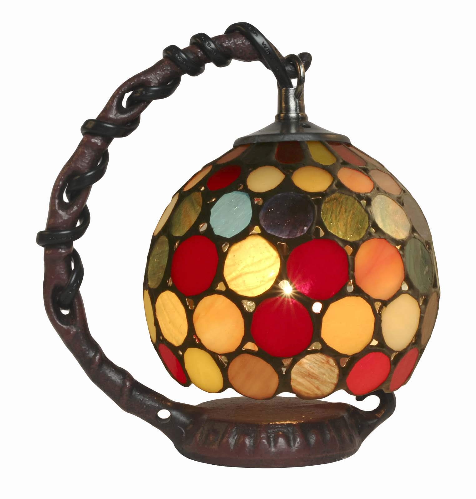 19cm Tiffany Style Table Lamp Hanging Spot Design Glass Shade