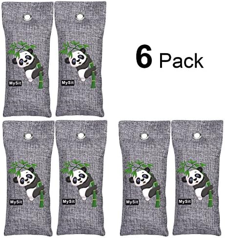 MySit Shoe Odor Eliminator Deodorizer Bamboo Charcoal Air Purifying Bags (6 x 100g)