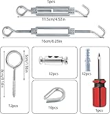 hannger Garden Wire Kit 53pcs PVC Coated Steel Cable Turnbuckles Climbing Plant view 2