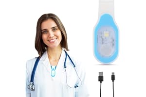 LAICHU Rechargeable Nursing Night Light Nurse Nightshift Hands Free Emergency LED Flashlight Clip on Running Lights for Walking Running Pets Outdoor Emergency(Blue)
