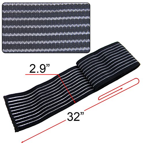 QY 2Pack Ankle Support Knee Support Wrist Support--Black