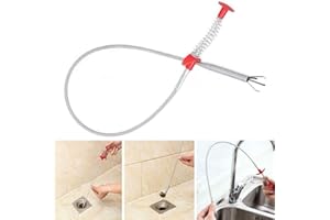 Lgraka Multifunctional Cleaning Claw, Bendable Spring Sewer Drain Pipe Dredging Tool for Kitchen Sink, Toilet, Bathtub