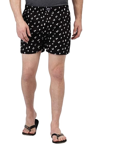 bare denim boxer shorts