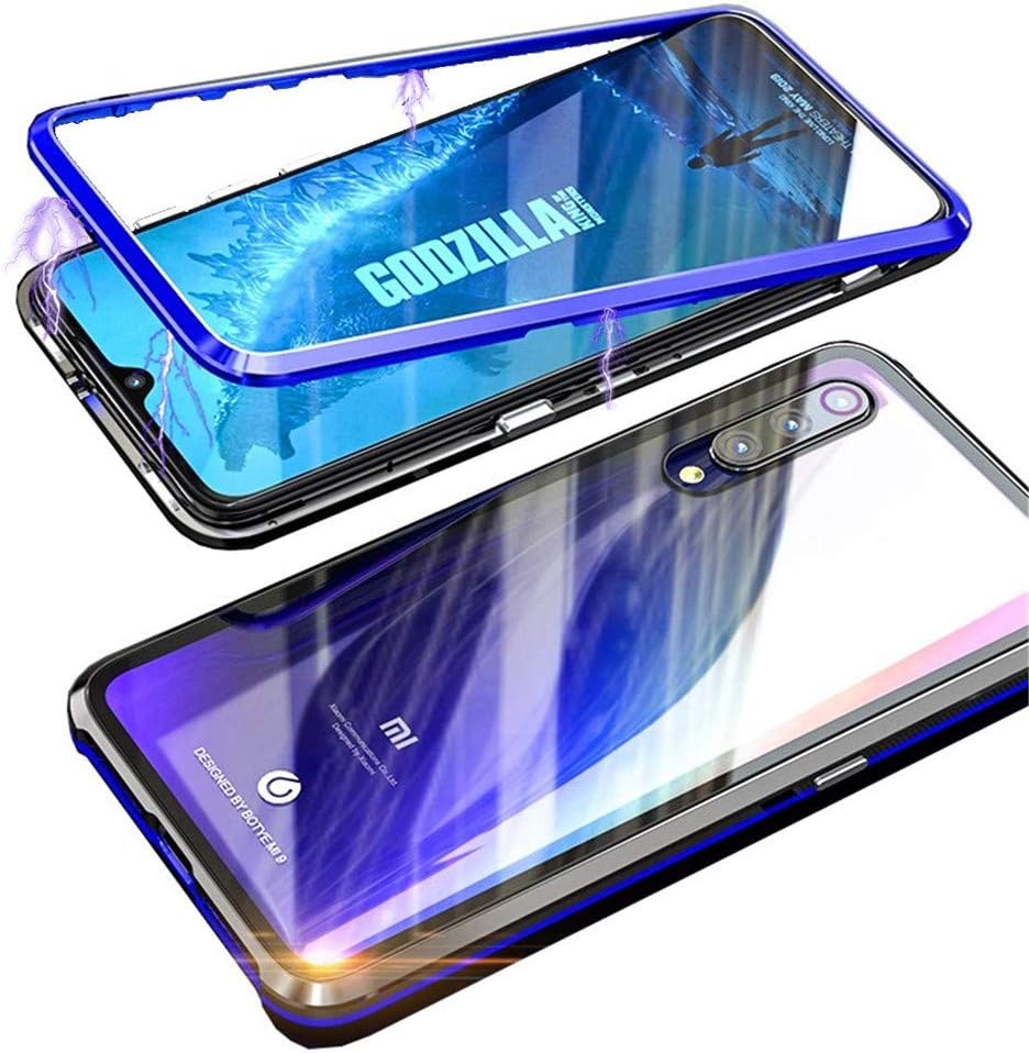 Front Tempered Glass + Back Tempered Glass Xiaomi Redmi Note 7 Case Metal Frame 360° Full Cover Magnetic Adsorption All-Around Protection
