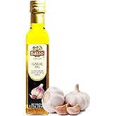 BASSO 1904 - Garlic Oil, Infused Premium Extra Virgin Olive Oil, 8.5 Fl Oz (250 ml), Cooking, Dipping, Dressing, and Tasting