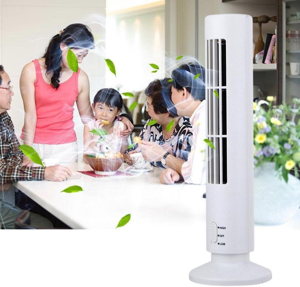 Wokee Tower Cooling Fan New Mini Portable USB Air Conditioner Purifier Tower Bladeless Desk Fan