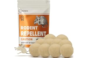 ANEWNICE Rodent Repellent, Mice Repellent, Mouse Repellents, Peppermint Oil to Repel Mice and Rats,Mice Repellent for House/Car/RV, Outdoor/Indoor Rodent Repellant, Rat Deterrent,Mice Away-10 Packs
