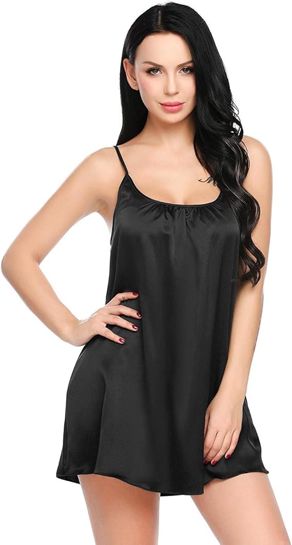 Lingerie Nightdress Warming She Satin Lingerie Night Gown Night Warm