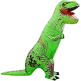 Funny Inflatable Dinosaur Costume for Adult and Kids,Blow Up Dinosaur Costume for Halloween Cosplay Party