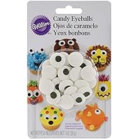 Wilton Candy Eyeballs, Great for Children’s Birthday Cakes, and Cupcakes, Make that Dessert or Treat Look Back with Candy Eye