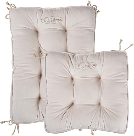 Amazon Com Big Hippo Rocking Chair Cushions Set Cotton Rocking Chair Pads With Ties Soft Thicken Seat Pads Cushion Pillow For Indoor Outdoor Office Home Rocking Chairs Beige Garden Outdoor