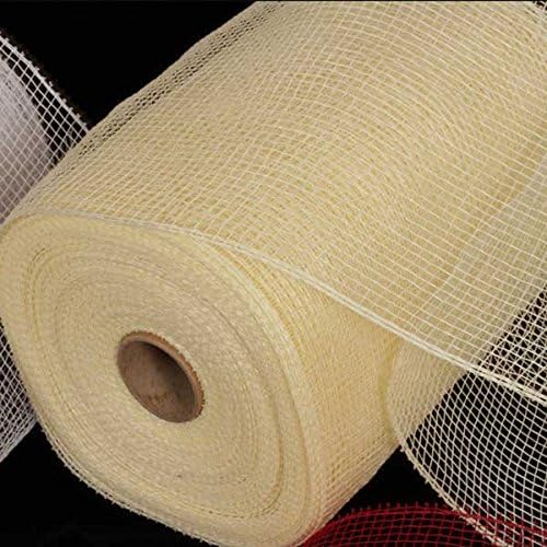 The Ribbon People Cream Deco Mesh Craft Ribbon 6.5" x 120 Yards
