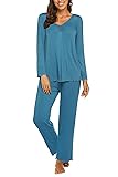Ekouaer Women's Pajama Set Long Sleeve Pj Sets Two
