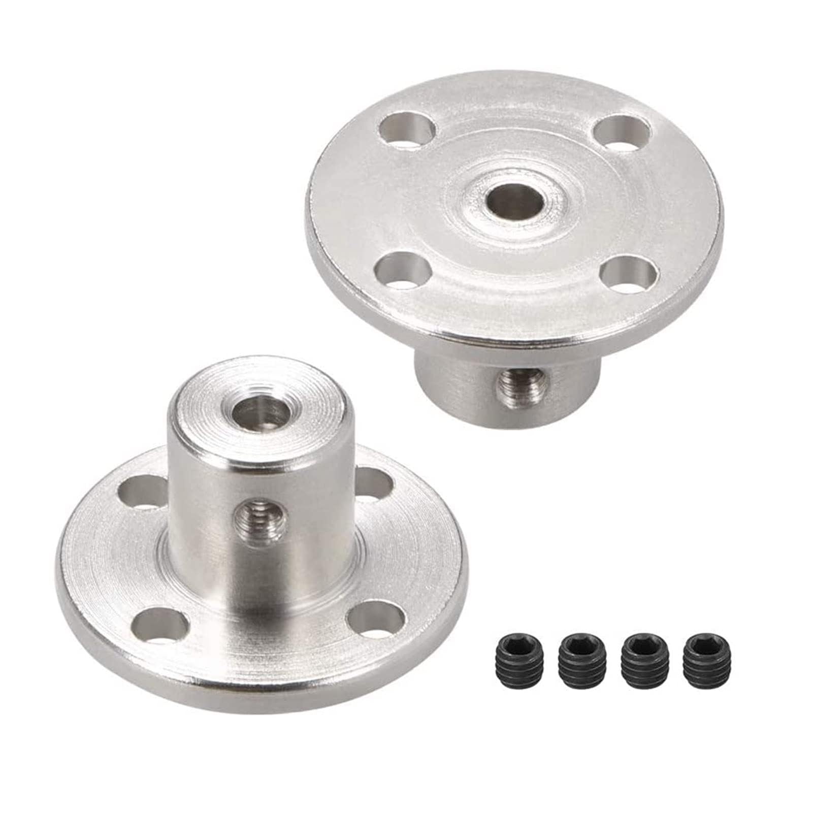 TA-VIGOR Rigid Flange Coupling 3mm Inner Dia, Motor Guide Shaft Coupler H12xD10mm Motor Connector for DIY Parts, 2Pcs