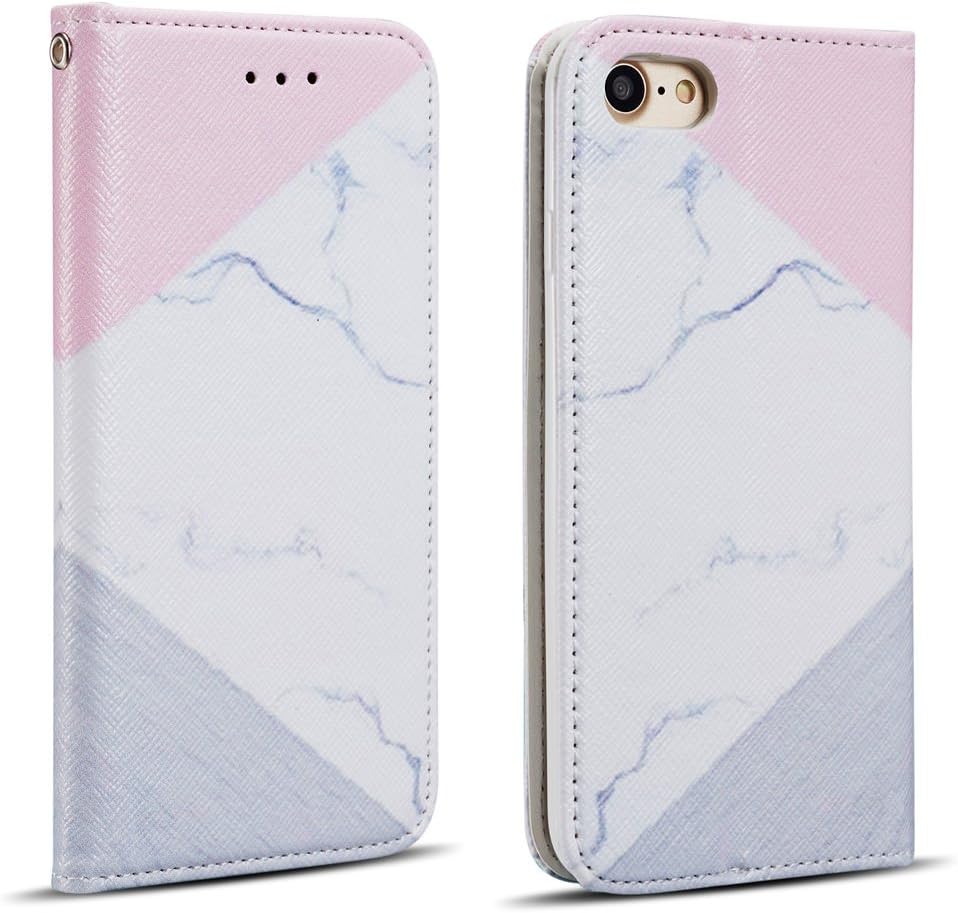 ZCDAYE Flip Wallet Case Cover - White, iPhone 5/5S/SE