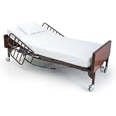 AireMed Bariatric Hospital Bed Sheets Set - 42 x 80 - Soft, Durable, and Hygienic Bedding for Home &amp; Facilities - Flat Sheet, Fitted Sheet, and Pillowcase - 50/50 Cotton-Poly Blend - 200TC