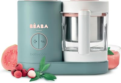 Béaba Babycook Neo 6-in-1 Baby Food Maker Glass Bowl Small Footprint