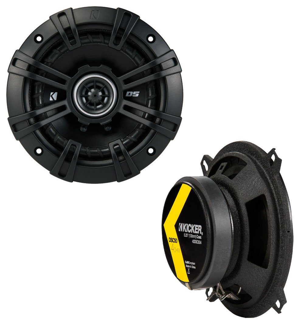 Compatible with Jeep Wrangler Powered Kicker DSC50 Car Audio Speakers