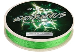 KastKing Extremus Braided Fishing Line, Highly Abrasion Resistant 4-Strand Braided Lines, Thin Diameter, Zero Stretch, Zero Memory, Easy Casting, Great Knot Strength, Color Fast