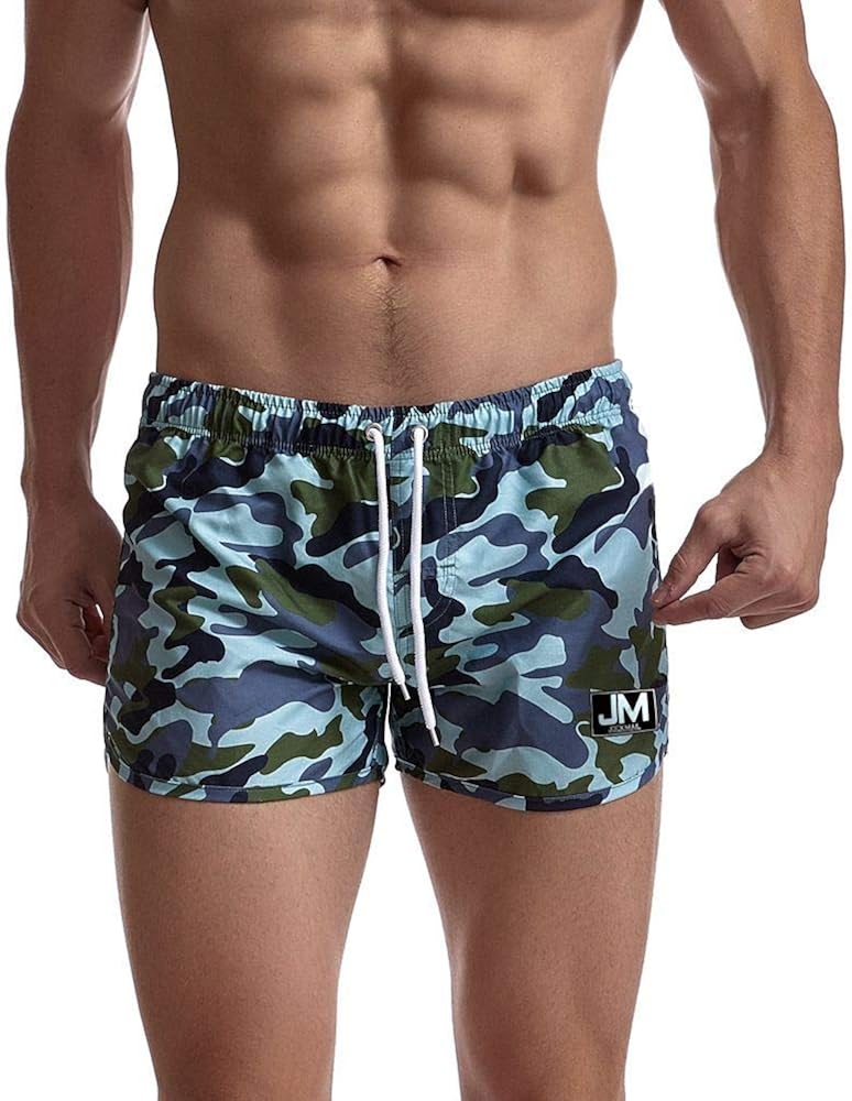 JOCKMAIL Mens Swimwear Swimming Shorts Trunks Beachwear Shorts Quick