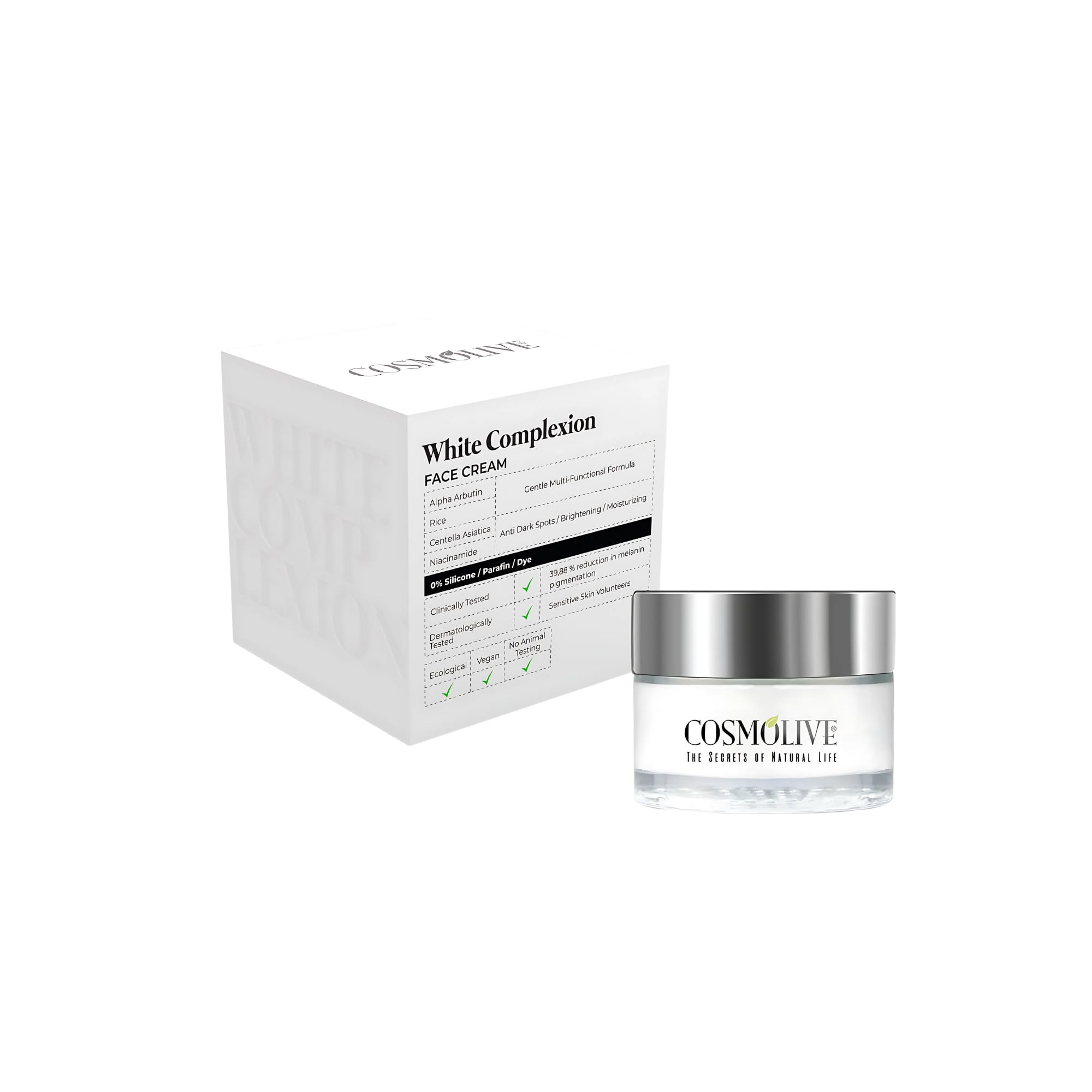 MAWANS Cosmolive White complexion Face Cream 50g for Hydrating| Lightening| Reduce Dark Spots | Moisturising