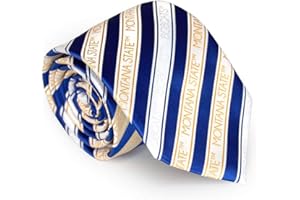 Fan Frenzy Gifts Men's Striped Tie Officially Licensed University Tie | NCAA Sports Ties for Men | Made of Microfiber