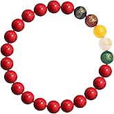 HETICA Cinnabar Bracelets for Women Feng Shui Peace Talisman Good Luck Lotus Flower Wealth Attraction Bracelets Jewelry for Daily Wear Birthday Christmas Gifts
