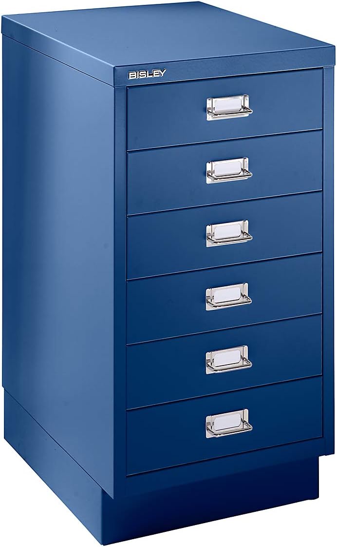 Bisley Filing with Drawers 6 Drawers for A3 Cobalt Blue