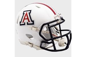 Riddell Arizona Wildcats White Revolution Speed Mini Football Helmet - Green Gridiron
