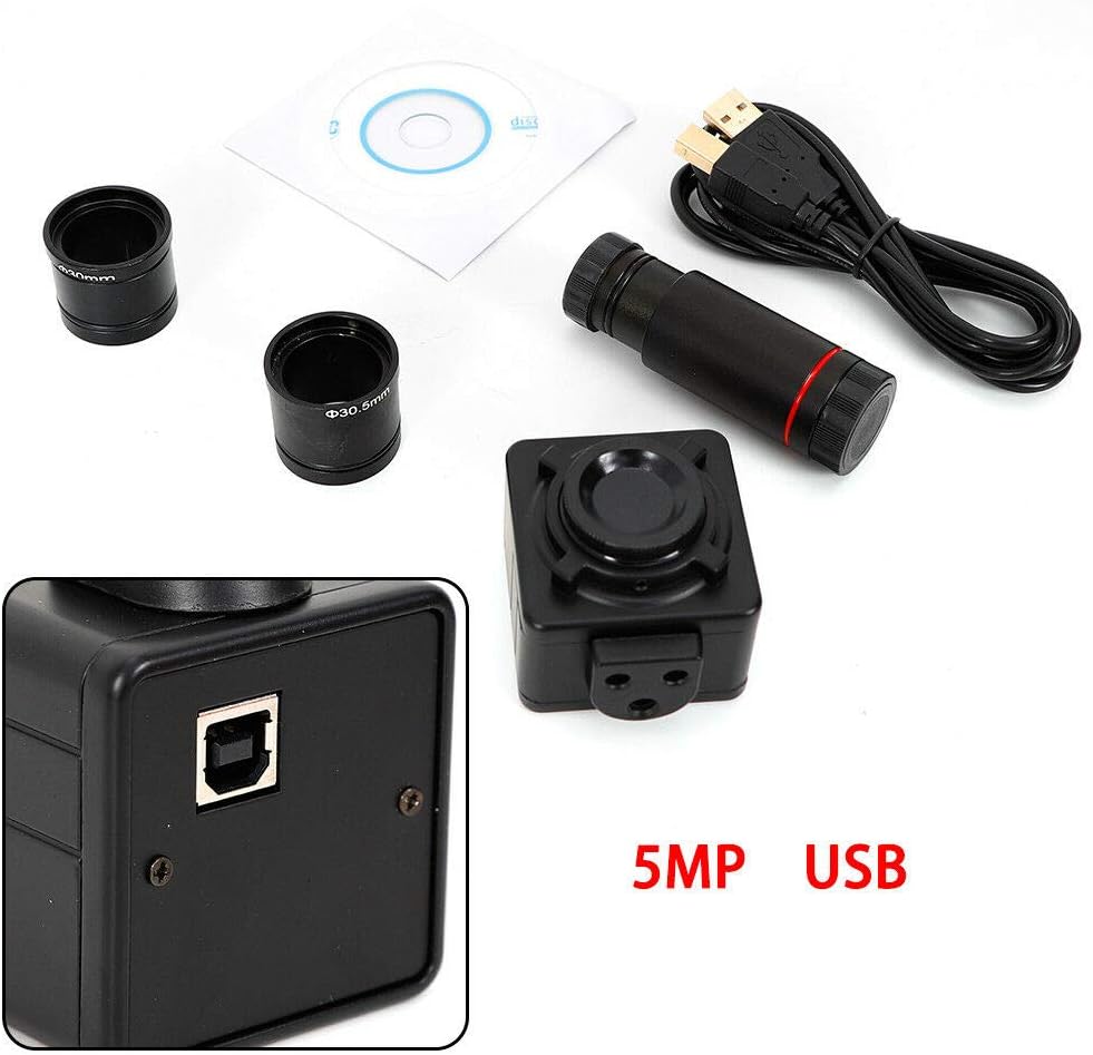 WINUS Electronic Eyepiece Camera, 5.0 MP HD Microscope Digital Electronic Eyepiece Camera with C Mount Adapter with USB Port & Image CMOS Sensor